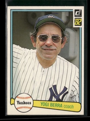 Donruss #387 1982 Yogi Berra Yankees de Nueva York Foto 1 de 2