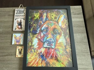 German Shepherd Puzzle, Sign, Coaster And Magnet - Picture 1 of 7