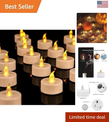 Versatile 24 Flameless LED Tea Lights – Safe Charm for Indoor & Outdoor Use - Image 1 of 4
