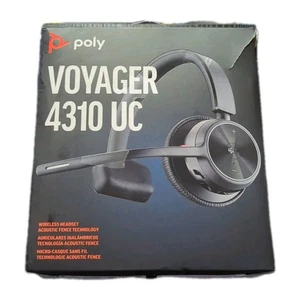 Oo1O Plantronics by POLY Voyager 4310 UC Single Ear Wireless Bluetooth Headset - Picture 1 of 2