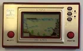 Nintendo Game & Watch Octopus Wide Screen Handheld Electronic Game 1981
