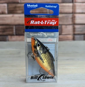 Bill Lewis Rat-L-Trap 1/2oz 3" Lure Lectric Gold Mustad Triple Grip Hook RTL2 - Picture 1 of 8