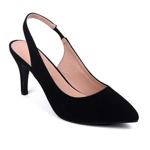 NEGRO Talla 8.5 Sin Cordones Clásicos Zapatos con Cordones Tacón Moderno Informal Elegante Conjunto - Imagen 1 de 4