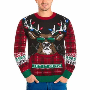 New Michael Gerald Men's Novelty Sweater, Red, XX-Large - Picture 1 of 1