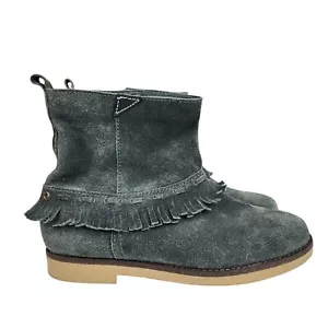 Coolway Gris Gamuza Flecos Botines Boho Zapatos Confort Talla 8 - Imagen 1 de 14