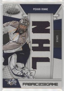 2010-11 Certified Fabric of the Game Die-Cut NHL Materials /25 Pekka Rinne #PER