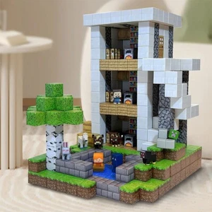 Magnetic Blocks Build Mine Magnet World Set – STEM Construction Fun Toy for Kids - Picture 1 of 28