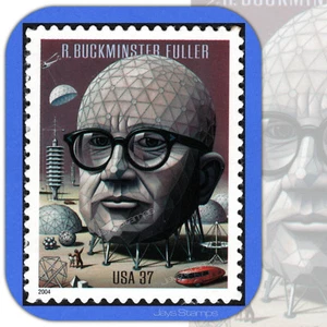 2004 R. BUCKMINSTER FULLER Inventor of Geodesic Dome Single MINT Stamp # 3870 - Picture 1 of 3