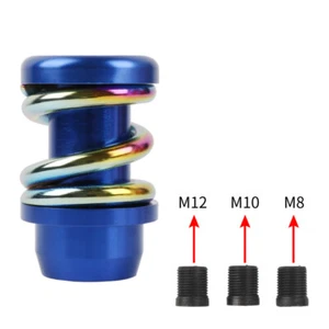 Universal Spring Coilover Manual Car Racing Gear Stick Metal Shift Knob Shifter - Picture 1 of 17