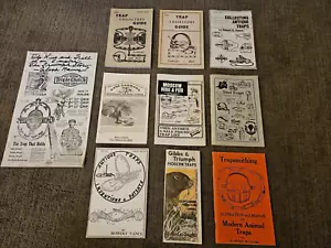 Trapsschmiedefänger antike Fallen Patente Gibbs Vance Clark 10 Booklet Lot SELTEN - Bild 1 von 8
