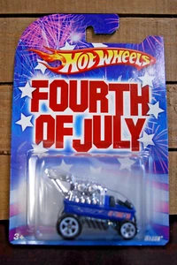 HOT WHEELS 1/64 DIECAST CAR FOURTH OF JULY DRAGGIN WAGON RADIO FLYER ©2008 ISSUE - Picture 1 of 1