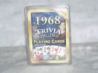 FUN 1968 TRIVIA CHALLENGE by Flickback PLAYING CARDS Sealed w/Clear Plastic Cas