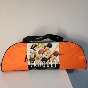 New Regent Sports Croquet Set. Hardwood KnurledHandles, Matching Mallets, balls - Picture 1 of 13