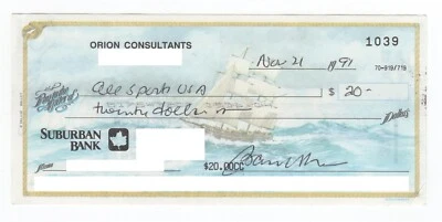 GAYLORD PERRY Autograph Canceled Check PSA/DNA HOF AUTO - Image 1 of 2