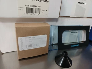 PrimoChill Myriad Dual Bay FacePlate Kit UV Blue RES-MDOFPK-UB - Picture 1 of 1