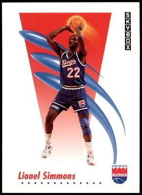 Lionel Simmons #250 1991-92 SkyBox - Image 1 of 2