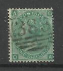 1865/7 Sg 101, 1/- Green (OA) Plate 4, Fine used. {AV2000-13}