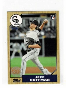 2017 TOPPS MINI ON DEMAND 1987 JEFF HOFFMAN - COLORADO ROCKIES - Picture 1 of 1