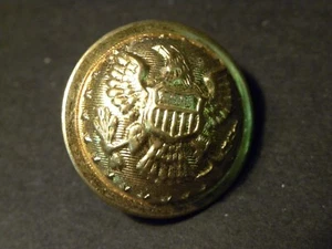 77024. 1870s Indian War General Staff gilt brass uniform button 7/8" Goodwins - Picture 1 of 2