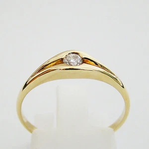 Ring Gold 585er / 14 kt Brillant Edelstein Diamant Solitär - Bild 1 von 5