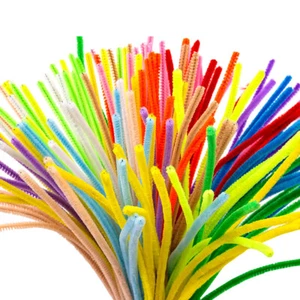 Pulitori tubi peluche steli ciniglia colorati per forniture artigianali fai da te giocattolo - Foto 1 di 13