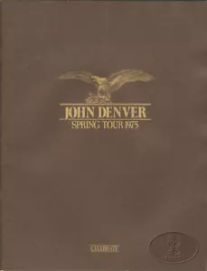 JOHN DENVER 1975 Spring Tour Concert Program Tour Book - Picture 1 of 1