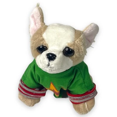 WEBKINZ CHIHUAHUA - NO CODE - HS104 WITH GREEN LAYERED TEE - Image 1 of 4