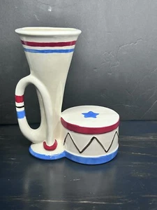 Hull Pottery 2016 Commemorative “Horn And Drum” . Only 100 Made! HPA Very Rare! - Picture 1 of 11