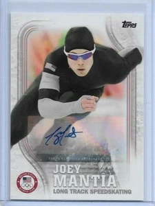 Tarjeta de autógrafo Topps Olympics Joey Mantia 2018 #US-40 ~/60 ~ patinaje de velocidad - Imagen 1 de 2
