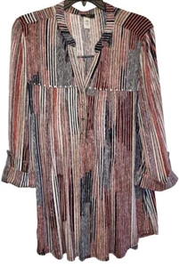 Camicia da donna Verarose 3X donna a righe top manica a 3/4, morbida elastica - Foto 1 di 4