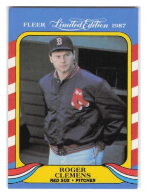 1987 Fleer Limited Edition #9 Roger Clemens Boston Red Sox - Image 1 of 2