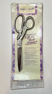 True Left Handed Bent Trimmer Fabric Shears 8" Stainless Steel 3-1/2” Cut - Image 1 of 2