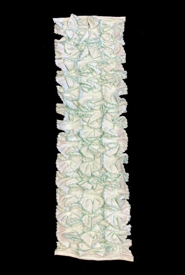 Camisa de esmoquin vintage Dickie con volantes con botones de borde verde claro años 70 Foto 1 de 1