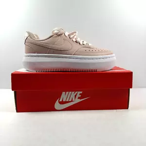 Nike Court Vision Alta Zapatos Mujer Talla 6.5 Rosa Plataforma Preppy DM0113-600 - Imagen 1 de 9