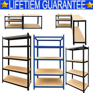 Heavy Duty Shelf Garage Steel Metal Storage 5 Level Adjustable Shelves Rack AAA+ - Picture 1 of 18