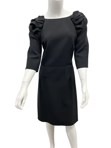 Giorgio Armani Black Ruffle Shift Dress Size EU 40 / US Small $2695.00 - Picture 1 of 11