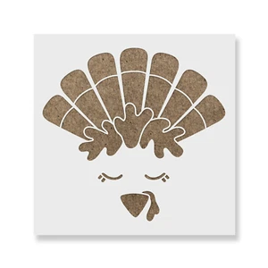Turkey Face Stencil - Durable & Reusable Mylar Stencils - Picture 1 of 5