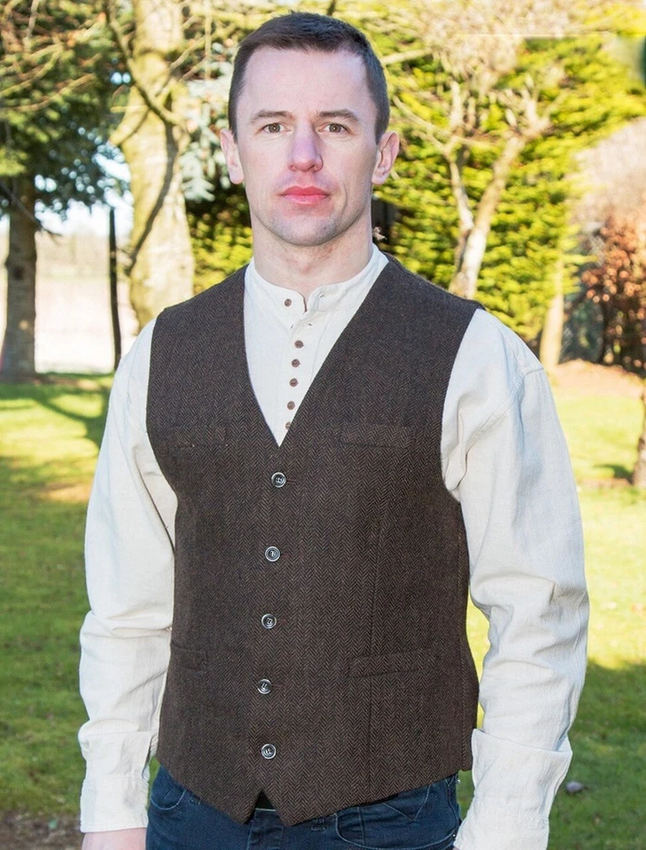 Vest Waistcoat Emerald Isle Weaving Tweed mix  all fabric wool mix from Ireland - Изображение 1 из 1