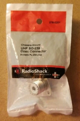 NEW! RadioShack SO-239 Coaxial Socket 278-0201 2780201 **FREE SHIP** - Image 1 of 4