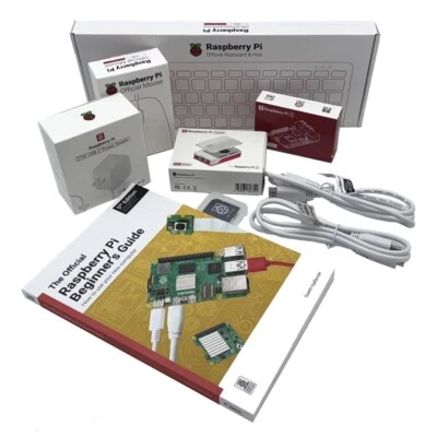 Raspberry Pi 5 - 8GB Desktop official kit w/case, keyboard, mouse red and white - Image 1 of 3