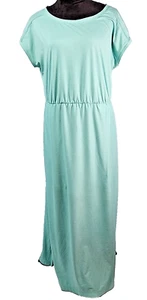 Columbia Sportswear PFG T-shirt Dress w/ Pockets Large Cap Sleeve Ankle Length - Picture 1 of 12