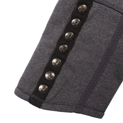 Lululemon 紧身裤瑜伽裤短标志纽扣口音运动休闲灰色 4 码 — 第 1/4 张图片
