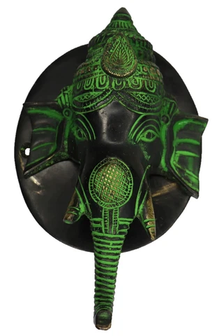 Elephant Shape Antique Style Door Knocker Handmade Brass Door Bell Home Décor Cover