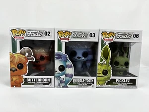Lotto di 3 Funko POP! Wetmore Forest Monsters denti coccolosi, corno di burro, sottaceto - Foto 1 di 9
