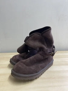 UGG Australia Nyla Boots, Women's 5.5 Knit Buckle Strap Lined Brown 1005391 S116 - Picture 1 of 7