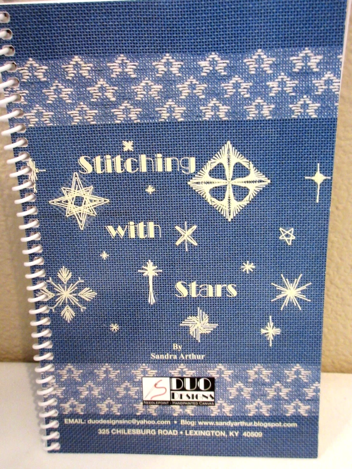 HTF Duo Designs STITCHING WITH STARS Needlepoint Stitch Reference Book - Image 1 of 1