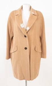 Abrigo Mujer Marc Cain T. N6 (DE 44) Lana Alpaca Camel Abrigo Corto - Imagen 1 de 10