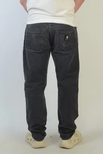 Pantalones de mezclilla negros para hombre Carhartt Wip 25 Klondike XXV 36x34 hechos en Túnez - Imagen 1 de 17
