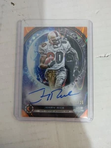 2024 Topps Chrome Jerry Rice Equinox Autograph Card 11/25 - Picture 1 of 4