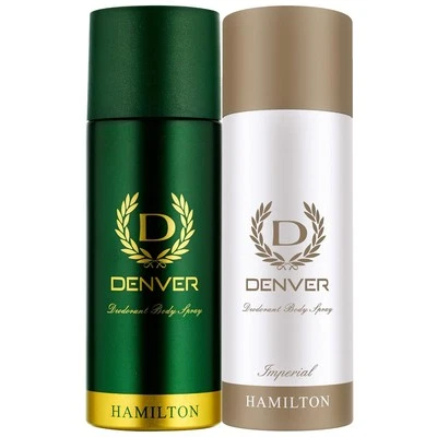 Denver Hamilton Deodorant Body Spray For Men 165ml Each Set Of 2 - Image 1 of 4